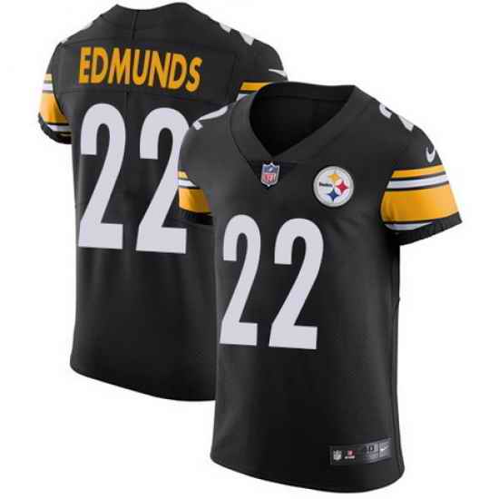 Nike Steelers #22 Terrell Edmunds Black Team Color Mens Stitched NFL Vapor Untouchable Elite Jersey